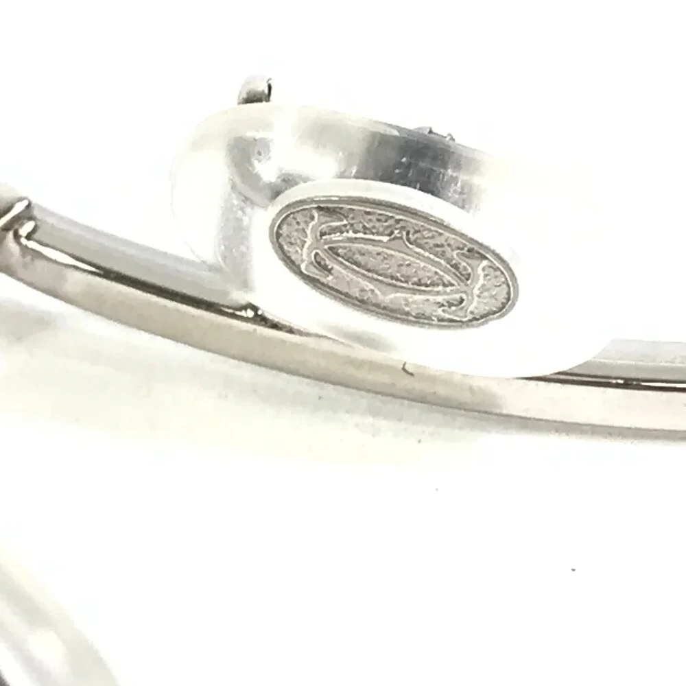 Cartier Eyeglasses Frames CT0234O 002 Shiny Silver Cat Eye Wire Rim 54-19-135